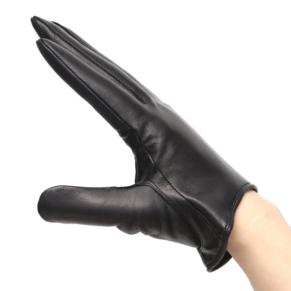 手袋 レディース 本革 カシミヤ裏地 スマホ対応 ショート丈 防寒 革手袋 日本製 ブランド ブラック 黒 黒色 30代 40代 50代 女性 タッチパネル 操作可能 通勤 ビジネス プレゼント 化粧箱付き おしゃれ 高級 KURODA(クロダ)