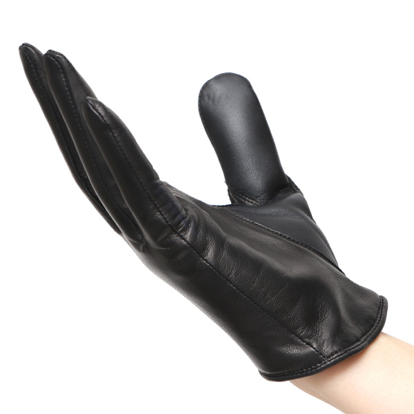 手袋 レディース 本革 カシミヤ裏地 スマホ対応 ショート丈 防寒 革手袋 日本製 ブランド ブラック 黒 黒色 30代 40代 50代 女性 タッチパネル 操作可能 通勤 ビジネス プレゼント 化粧箱付き おしゃれ 高級 KURODA(クロダ)