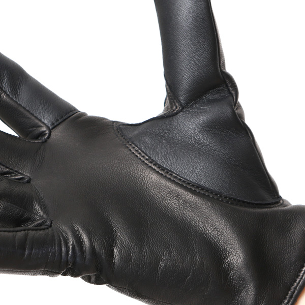 手袋 レディース 本革 カシミヤ裏地 スマホ対応 ショート丈 防寒 革手袋 日本製 ブランド ブラック 黒 黒色 30代 40代 50代 女性 タッチパネル 操作可能 通勤 ビジネス プレゼント 化粧箱付き おしゃれ 高級 KURODA(クロダ)