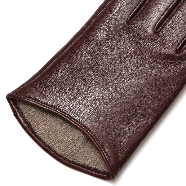  手袋 レディース 本革 カシミヤ裏地 スマホ対応 ショート丈 防寒 革手袋 日本製 ブランド ブラウン 茶 茶色 30代 40代 50代 女性 タッチパネル 操作可能 通勤 ビジネス プレゼント 化粧箱付き おしゃれ 高級 KURODA(クロダ)