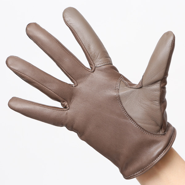  手袋 レディース 本革 カシミヤ裏地 スマホ対応 ショート丈 防寒 革手袋 日本製 ブランド グレー グレイ 灰色 30代 40代 50代 女性 タッチパネル 操作可能 通勤 ビジネス プレゼント 化粧箱付き おしゃれ 高級 KURODA(クロダ)