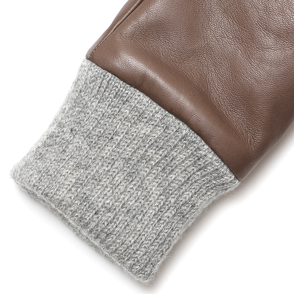 手袋 レディース 本革 カシミヤ裏地 フィンガーレス 防寒 革手袋 日本製 ブランド グレー グレイ 灰色 スマホ タッチパネル 操作可能 女性 通勤 ビジネス プレゼント 化粧箱付き おしゃれ 高級 KURODA(クロダ)