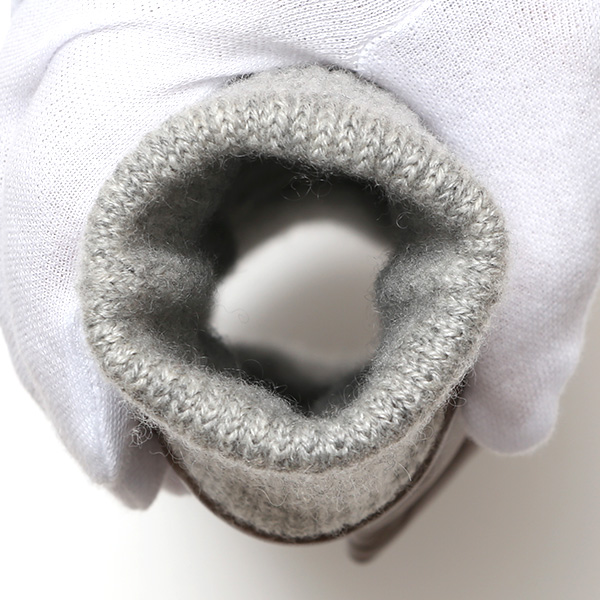 手袋 レディース 本革 カシミヤ裏地 フィンガーレス 防寒 革手袋 日本製 ブランド グレー グレイ 灰色 スマホ タッチパネル 操作可能 女性 通勤 ビジネス プレゼント 化粧箱付き おしゃれ 高級 KURODA(クロダ)