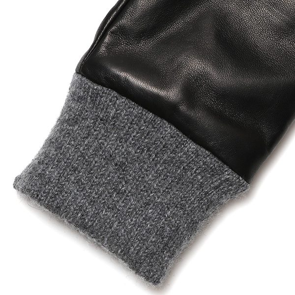  手袋 メンズ 本革 カシミヤ裏地 フィンガーレス 防寒 革手袋 日本製 ブランド ブラック 黒 黒色 スマホ タッチパネル 操作可能 男性 通勤 ビジネス プレゼント 化粧箱付き おしゃれ 高級 KURODA(クロダ)