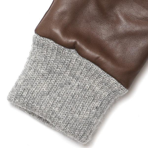 手袋 メンズ 本革 カシミヤ裏地 フィンガーレス 防寒 革手袋 日本製 ブランド グレー グレイ 灰色 スマホ タッチパネル 操作可能 男性 通勤 ビジネス プレゼント 化粧箱付き おしゃれ 高級 KURODA(クロダ)