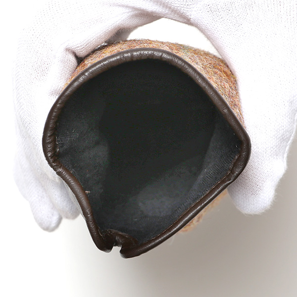  ハリスツイード 日本製 革手袋 レディース スマホ対応 化粧箱付き ブランド 防寒 本革 手袋 ブラウン 茶 茶色 チクチクしない 暖かい タッチパネル 操作可能 プレゼント ギフト かわいい 女性 ビジネス 仕事 クリスマス KURODA(クロダ)