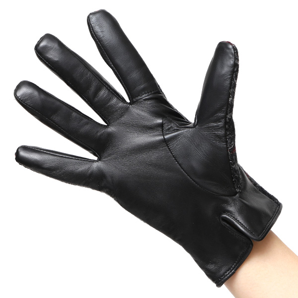  ハリスツイード 日本製 革手袋 レディース スマホ対応 化粧箱付き ブランド 防寒 本革 手袋 グレー グレイ 灰色 チクチクしない 暖かい タッチパネル 操作可能 プレゼント ギフト かわいい 女性 ビジネス 仕事 クリスマス KURODA(クロダ)