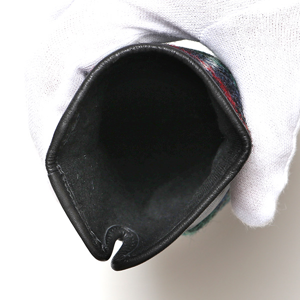 ハリスツイード 日本製 革手袋 レディース スマホ対応 化粧箱付き ブランド 防寒 本革 手袋 グリーン 緑色 チクチクしない 暖かい タッチパネル 操作可能 プレゼント ギフト かわいい 女性 ビジネス 仕事 クリスマス KURODA(クロダ)