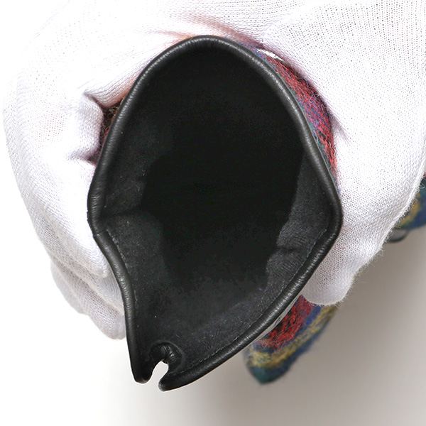 ハリスツイード 日本製 革手袋 レディース スマホ対応 化粧箱付き ブランド 防寒 本革 手袋 イエロー 黄色 チクチクしない 暖かい タッチパネル 操作可能 プレゼント ギフト かわいい 女性 ビジネス 仕事 クリスマス KURODA(クロダ)