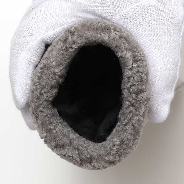  フェイクスエード マイクロボア裏地 暖かい 防寒 レディース 手袋 ライトグレー グレー グレイ 灰色 日本企画 ブランド クリスマス かわいい 女性 ギフト プレゼント ファー付き おしゃれ チクチクしない KURODA(クロダ)