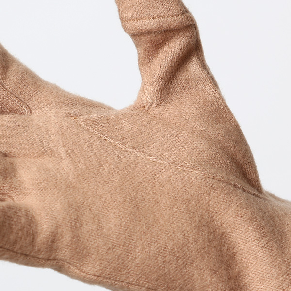 KURODA(クロダ) おさんぽねこ レディース 手袋 スマホ操作可能 キャメル ブラウン 茶 茶色 暖かい 裏起毛 防寒 猫 動物 アニマル キャラクター 刺繍 かわいい 暖かい 裏起毛 日本企画 ブランド タッチパネル スマートフォン