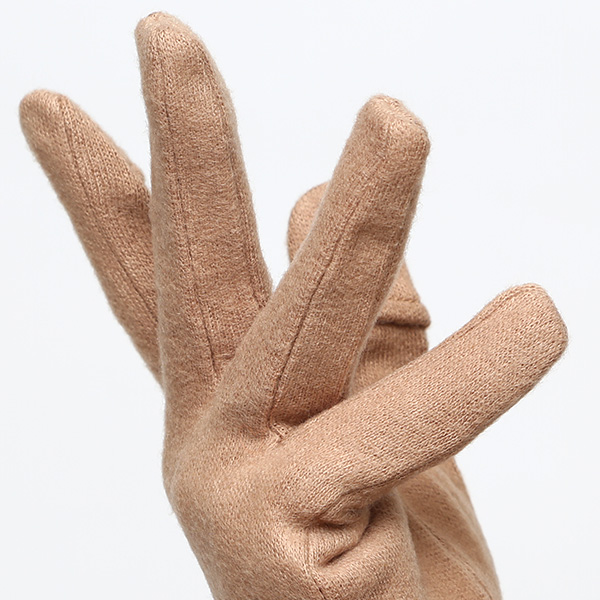 KURODA(クロダ) おさんぽねこ レディース 手袋 スマホ操作可能 キャメル ブラウン 茶 茶色 暖かい 裏起毛 防寒 猫 動物 アニマル キャラクター 刺繍 かわいい 暖かい 裏起毛 日本企画 ブランド タッチパネル スマートフォン