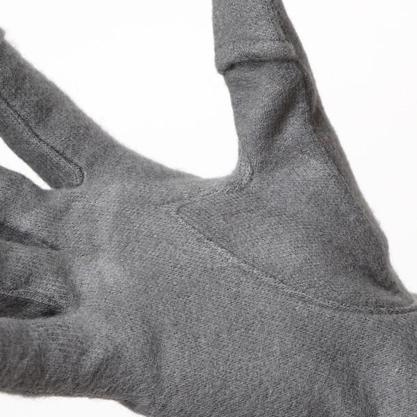  KURODA(クロダ) おさんぽねこ レディース 手袋 スマホ操作可能 グレー グレイ 灰色 暖かい 裏起毛 防寒 猫 動物 アニマル キャラクター 刺繍 かわいい 暖かい 裏起毛 日本企画 ブランド タッチパネル スマートフォン