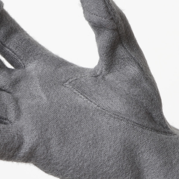 KURODA(クロダ) おひるねねこ レディース 手袋 スマホ操作可能 グレー グレイ 灰色 暖かい 裏起毛 防寒 猫 動物 アニマル キャラクター 刺繍 かわいい 暖かい 裏起毛 日本企画 ブランド タッチパネル スマートフォン