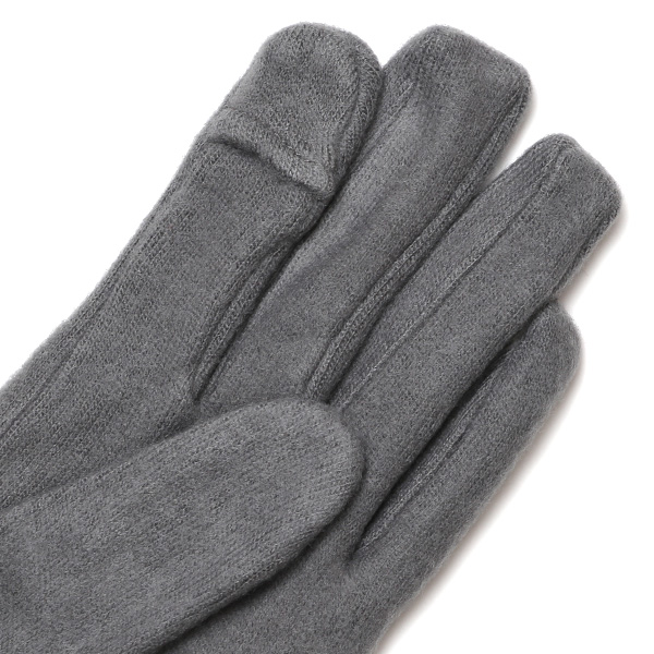 KURODA(クロダ) おひるねねこ レディース 手袋 スマホ操作可能 グレー グレイ 灰色 暖かい 裏起毛 防寒 猫 動物 アニマル キャラクター 刺繍 かわいい 暖かい 裏起毛 日本企画 ブランド タッチパネル スマートフォン