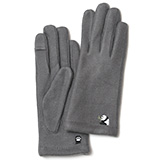 KURODA(クロダ) 起毛ジャージ マイクロボア裏地 スマホ操作可 パンダ 刺繍 レディース 手袋 グレー