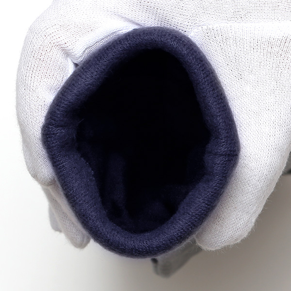 KURODA(クロダ) パンダ刺繍 レディース 手袋 スマホ操作可能 ブルー ネイビー 青色 暖かい 裏起毛 防寒 動物 アニマル キャラクター かわいい 暖かい 裏起毛 日本企画 ブランド タッチパネル スマートフォン