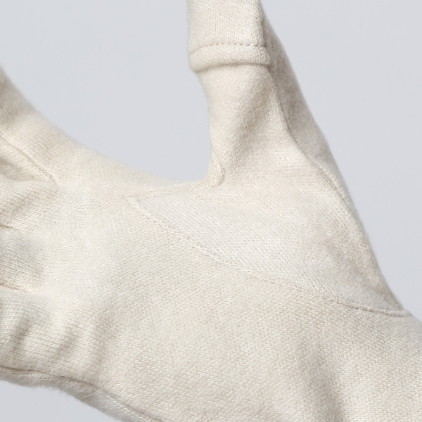 KURODA(クロダ) パンダ刺繍 レディース 手袋 スマホ操作可能 ベージュ 肌色 暖かい 裏起毛 防寒 動物 アニマル キャラクター かわいい 暖かい 裏起毛 日本企画 ブランド タッチパネル スマートフォン