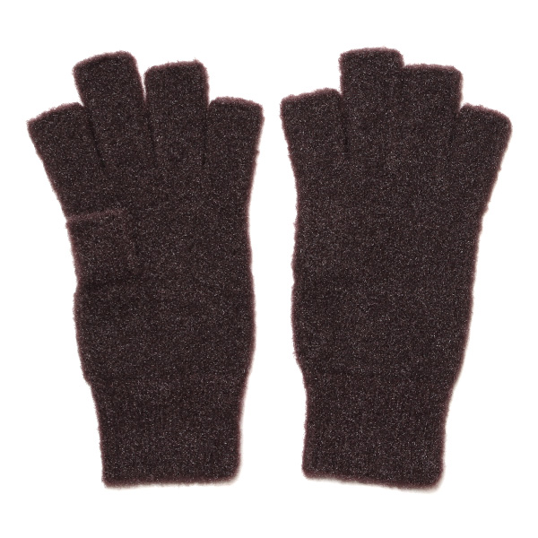  手袋 レディース ナイロンソフトヤーン素材 防寒 暖かい 柔らかい 肌触り ダークブラウン ブラウン 茶 茶色 タッチパネル スマホ操作可能 日本企画 ブランド 付け心地 良い 滑らか 履き心地 女性 KURODA(クロダ)