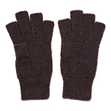 KURODA(クロダ) ナイロンソフトヤーン フィンガーレス レディース 手袋 ダークブラウン