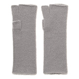 KURODA(クロダ) ナイロンソフトヤーン フィンガーレス ミドル丈 レディース 手袋 グレー