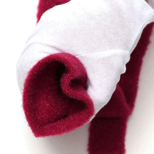  手袋 レディース ナイロンソフトヤーン素材 防寒 暖かい 柔らかい 肌触り ミドル丈 レッド ワイン 赤色 タッチパネル スマホ操作可能 ロング丈 日本企画 ブランド 付け心地 良い 滑らか 履き心地 KURODA(クロダ)