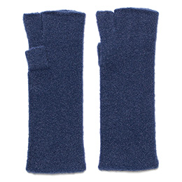 KURODA(クロダ) ナイロンソフトヤーン フィンガーレス ミドル丈 レディース 手袋 ネイビー