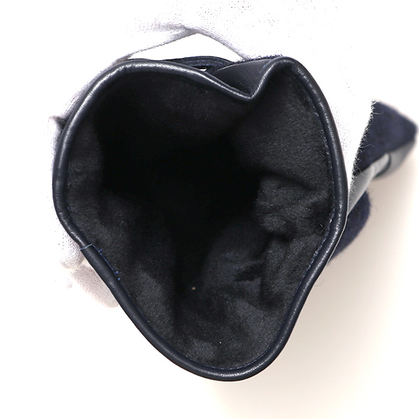 ハリスツイード 手袋 メンズ 防寒 暖かい 裏起毛 レザー 本革手袋 ブルー ネイビー 青色 日本製 ブランド 通勤 ビジネス クリスマス プレゼント ギフト 化粧箱付き おしゃれ 高級 KURODA(クロダ)