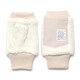 KURODA(クロダ) ボア フィンガーレス メンズ 手袋 ホワイト