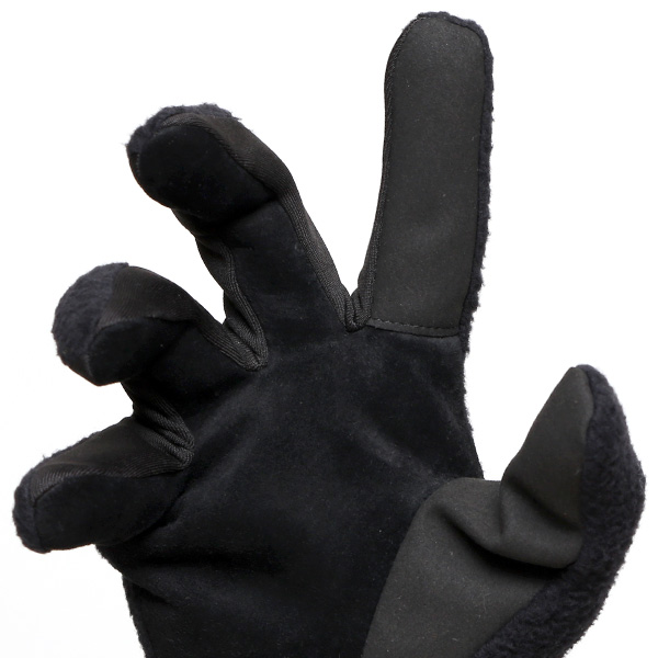 手袋 メンズ ボア 暖かい 裏起毛 防寒 日本製 ブランド ブラック 黒 黒色 タッチパネル スマホ操作可能 アメカジ アウトドア スポーツ おしゃれ 指無し グローブ KURODA(クロダ)