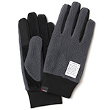 KURODA(クロダ) ボア スマホ操作可能 メンズ 手袋 グレー