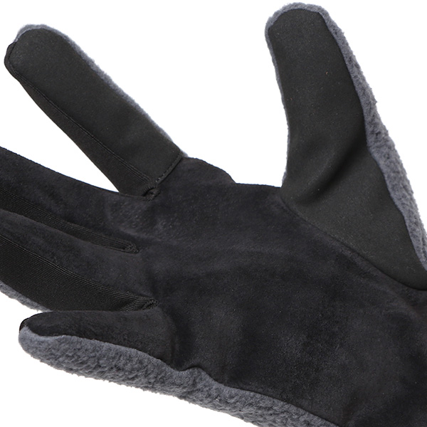  手袋 メンズ ボア 暖かい 裏起毛 防寒 日本製 ブランド グレー グレイ 灰色 タッチパネル スマホ操作可能 アメカジ アウトドア スポーツ おしゃれ 指無し グローブ KURODA(クロダ)