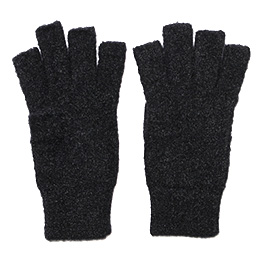 KURODA(クロダ) ナイロンソフトヤーン フィンガーレス メンズ 手袋 ブラック