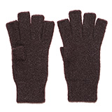 KURODA(クロダ) ナイロンソフトヤーン フィンガーレス メンズ 手袋 ダークブラウン