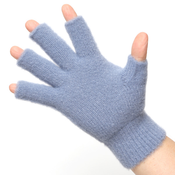 手袋 メンズ ナイロンソフトヤーン素材 防寒 暖かい 柔らかい 肌触り ブルー ネイビー 青色 タッチパネル スマホ操作可能 日本企画 ブランド 男性 付け心地 良い 滑らか 履き心地 KURODA(クロダ)