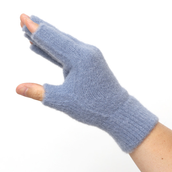 手袋 メンズ ナイロンソフトヤーン素材 防寒 暖かい 柔らかい 肌触り ブルー ネイビー 青色 タッチパネル スマホ操作可能 日本企画 ブランド 男性 付け心地 良い 滑らか 履き心地 KURODA(クロダ)