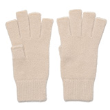 KURODA(クロダ) ナイロンソフトヤーン フィンガーレス メンズ 手袋 アイボリー