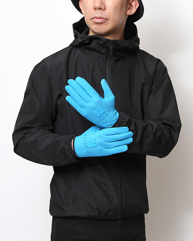 KURODA(クロダ) 手袋 自転車 メンズ スマホ操作可能  吸湿速乾 バイクグローブ ブルー ネイビー 青色 タッチパネル スマートフォン 通気性 耐久性 洗濯 手洗い可能 男性 プレゼント ギフト スポーツ PELLEK ペレック