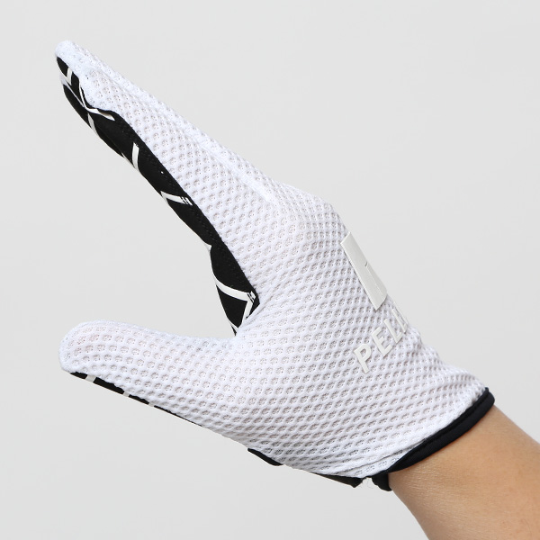  KURODA(クロダ) 手袋 自転車 メンズ スマホ操作可能  吸湿速乾 バイクグローブ ホワイト 白色 タッチパネル スマートフォン 通気性 耐久性 洗濯 手洗い可能 男性 プレゼント ギフト スポーツ PELLEK ペレック