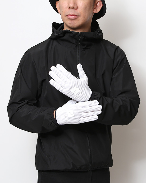 KURODA(クロダ) 手袋 自転車 メンズ スマホ操作可能  吸湿速乾 バイクグローブ ホワイト 白色 タッチパネル スマートフォン 通気性 耐久性 洗濯 手洗い可能 男性 プレゼント ギフト スポーツ PELLEK ペレック