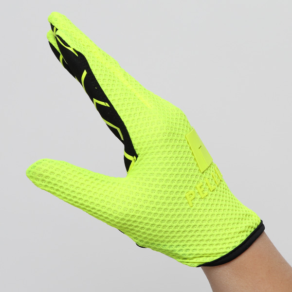 KURODA(クロダ) 手袋 自転車 メンズ スマホ操作可能 吸湿速乾 バイクグローブ イエロー 黄色 タッチパネル スマートフォン 通気性 耐久性 洗濯 手洗い可能 男性 プレゼント ギフト スポーツ PELLEK ペレック