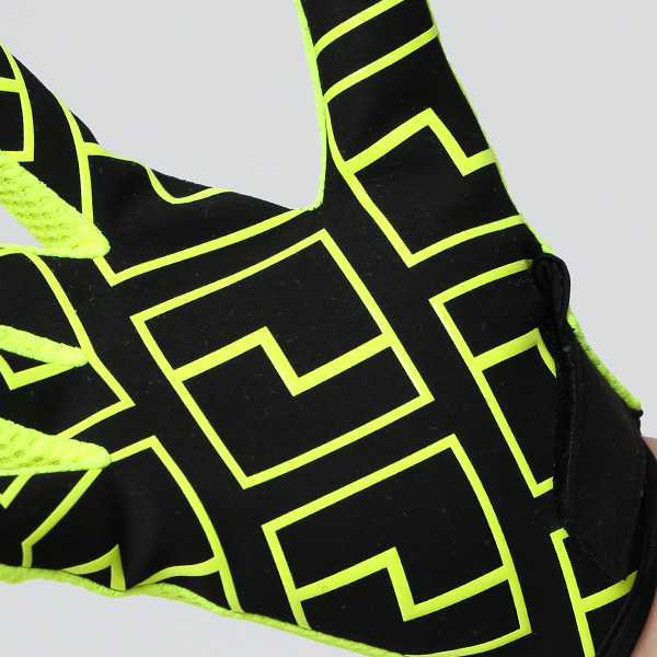 KURODA(クロダ) 手袋 自転車 メンズ スマホ操作可能 吸湿速乾 バイクグローブ イエロー 黄色 タッチパネル スマートフォン 通気性 耐久性 洗濯 手洗い可能 男性 プレゼント ギフト スポーツ PELLEK ペレック