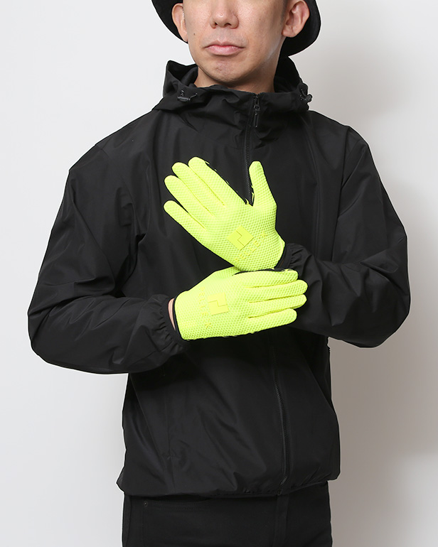 KURODA(クロダ) 手袋 自転車 メンズ スマホ操作可能 吸湿速乾 バイクグローブ イエロー 黄色 タッチパネル スマートフォン 通気性 耐久性 洗濯 手洗い可能 男性 プレゼント ギフト スポーツ PELLEK ペレック