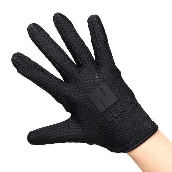 KURODA(クロダ) 手袋 自転車 レディース スマホ操作可能 吸湿速乾 バイクグローブ ブラック 黒 黒色 タッチパネル スマートフォン 通気性 耐久性 洗濯 手洗い可能 女性 プレゼント ギフト スポーツ PELLEK ペレック