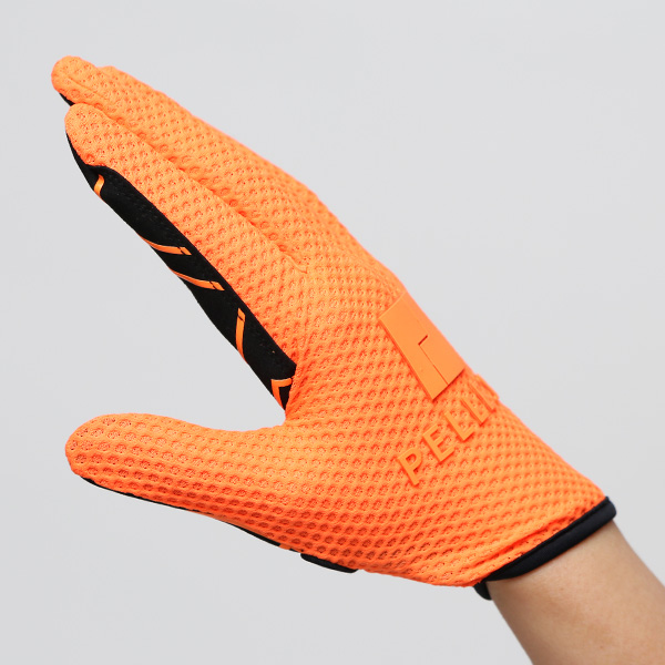  KURODA(クロダ) 手袋 自転車 レディース スマホ操作可能  吸湿速乾 バイクグローブ オレンジ 橙色 タッチパネル スマートフォン 通気性 耐久性 洗濯 手洗い可能 女性 プレゼント ギフト スポーツ PELLEK ペレック