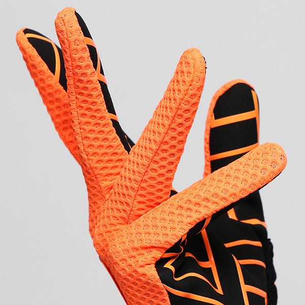  KURODA(クロダ) 手袋 自転車 レディース スマホ操作可能  吸湿速乾 バイクグローブ オレンジ 橙色 タッチパネル スマートフォン 通気性 耐久性 洗濯 手洗い可能 女性 プレゼント ギフト スポーツ PELLEK ペレック