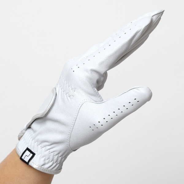  ゴルフグローブ 英国ピタード社製 羊革 メンズ 右利き用(左手用) 日本製 全天候対応 本革手袋 ライトグレー グレー グレイ 灰色 おしゃれ 高級 男性 プレゼント ギフト クリスマス KURODA(クロダ) ペレック(PELLEK)