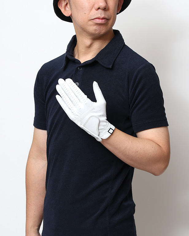 ゴルフグローブ 英国ピタード社製 羊革 メンズ 右利き用(左手用) 日本製 全天候対応 本革手袋 ライトグレー グレー グレイ 灰色 おしゃれ 高級 男性 プレゼント ギフト クリスマス KURODA(クロダ) ペレック(PELLEK)