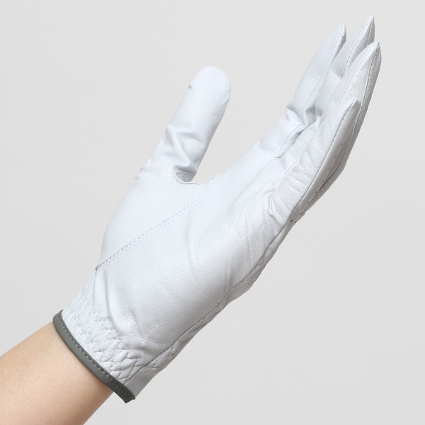  ゴルフグローブ 英国ピタード社製 羊革 レディース 右利き用(左手用) 日本製 全天候対応 本革手袋 グレー グレイ 灰色 おしゃれ 高級 女性 プレゼント ギフト クリスマス KURODA(クロダ) ペレック(PELLEK)