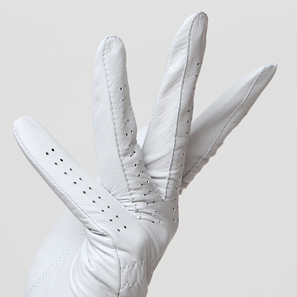  ゴルフグローブ 英国ピタード社製 羊革 レディース 右利き用(左手用) 日本製 全天候対応 本革手袋 グレー グレイ 灰色 おしゃれ 高級 女性 プレゼント ギフト クリスマス KURODA(クロダ) ペレック(PELLEK)